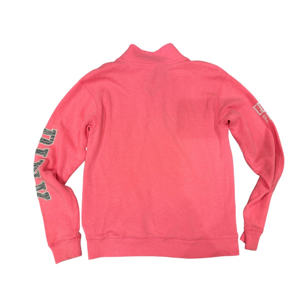 Victoria Secret Hot Pink Zip Sweater XS - Picture 2 of 6